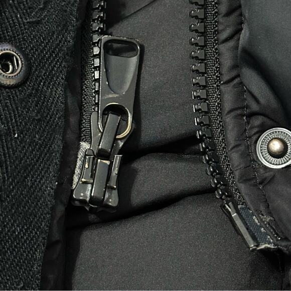 The North Face Size M Black 600 Fill Goose Down Quilted Puffer Long Jacket Coat - Picture 11 of 11